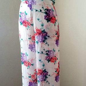 Forever 21 Wide Floral Pants